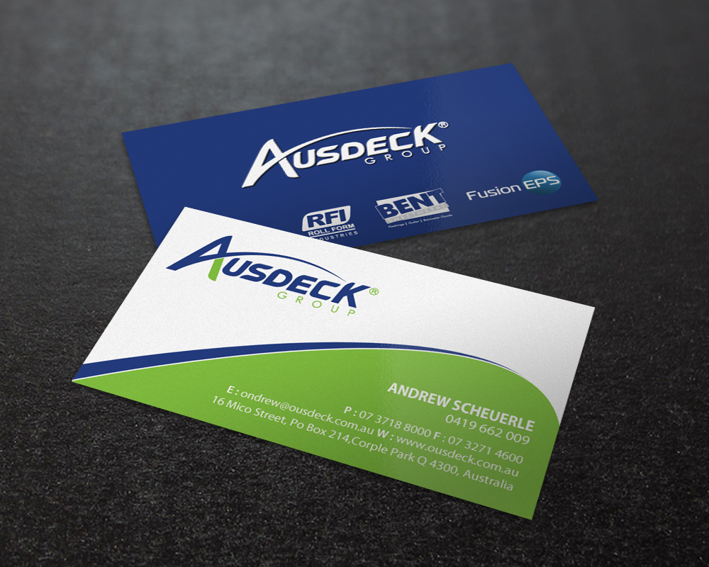 Business Card Design by Brand aid for Ausdeck Group | Design #15130123