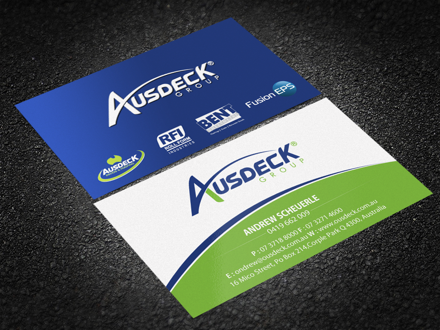 Business Card Design by Brand aid for Ausdeck Group | Design #15130124
