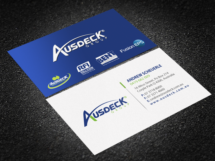 Visitenkarten-Design von Brand aid für Ausdeck Group | Design #15130127