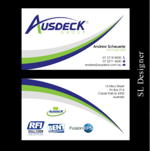 Business Card Design by SL Designer for Ausdeck Group | Design: #15127440