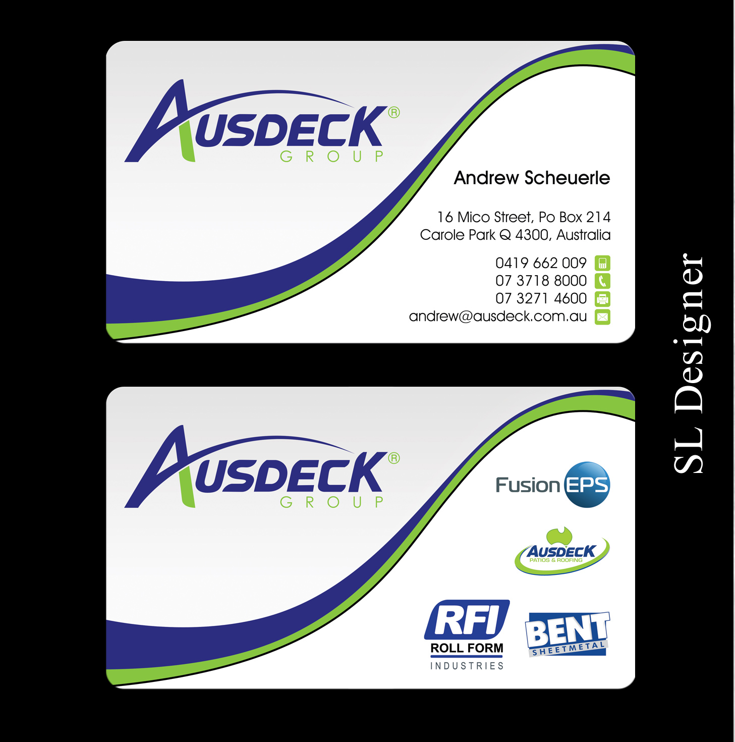Business Card Design by SL Designer for Ausdeck Group | Design #15127450