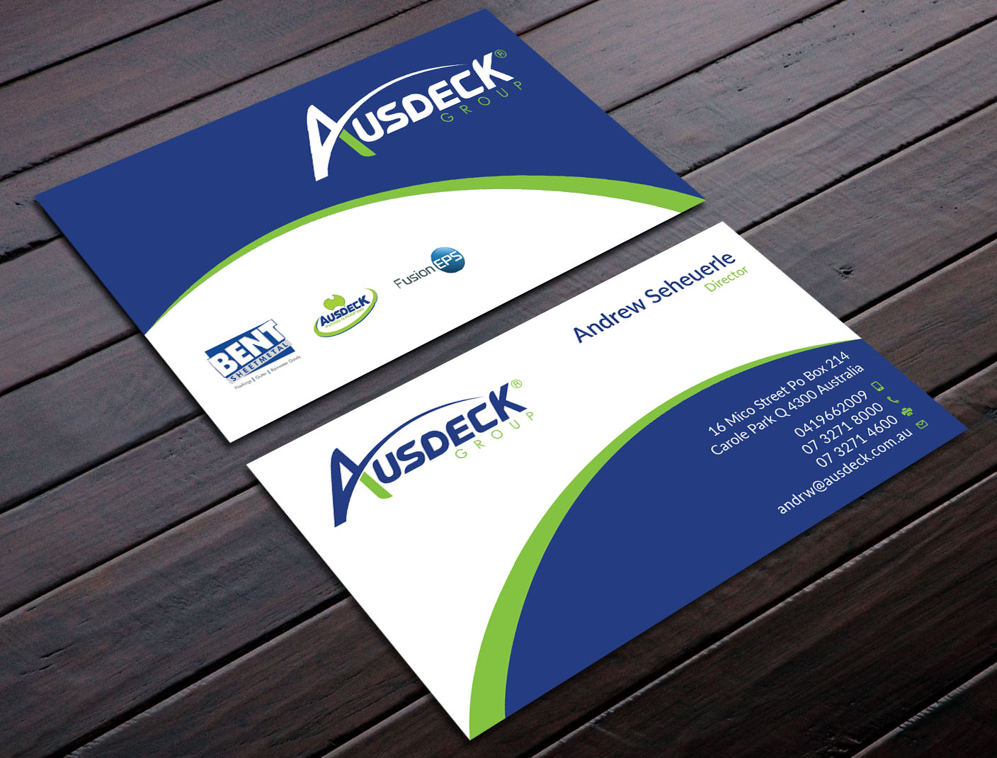 Business Card Design by Graphic Flame for Ausdeck Group | Design #15124538