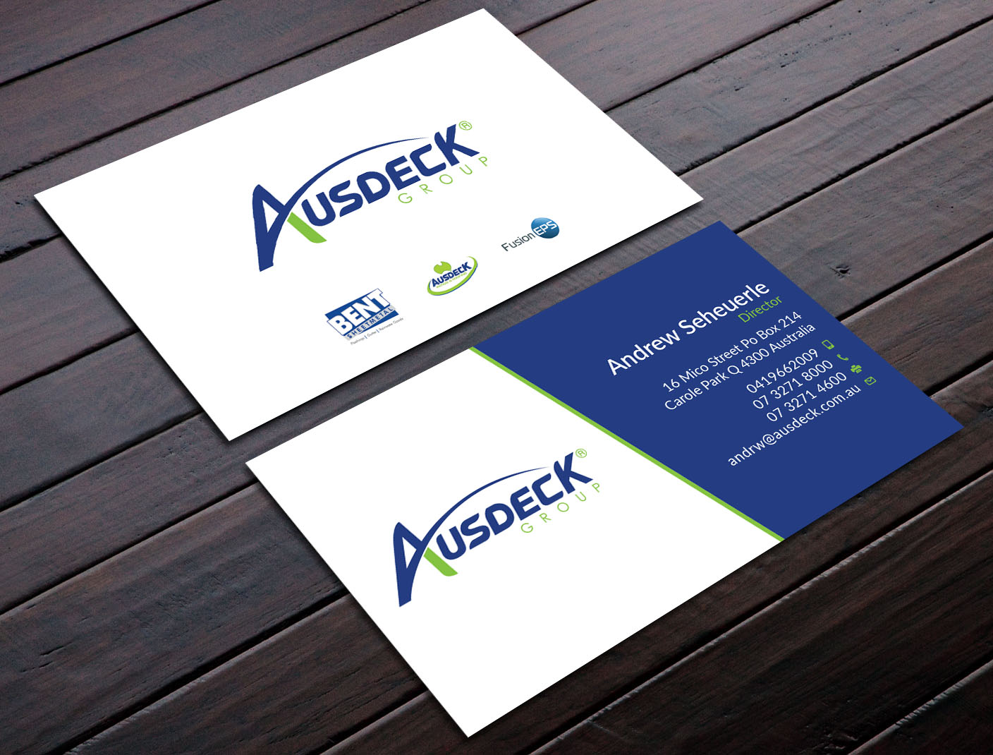 Business Card Design by Graphic Flame for Ausdeck Group | Design #15124545