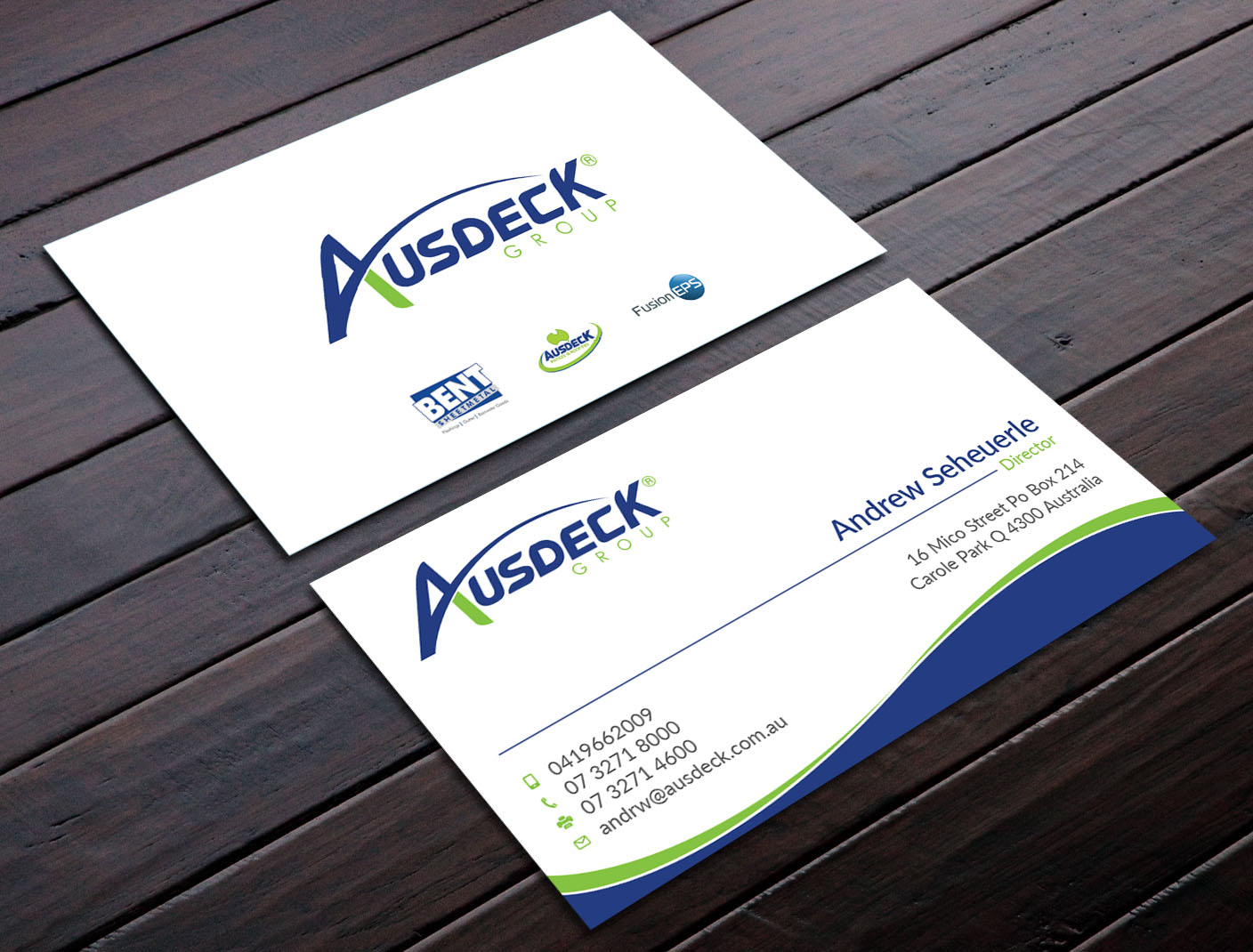 Business Card Design by Graphic Flame for Ausdeck Group | Design #15124547