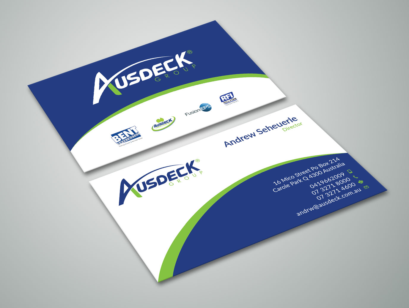 Business Card Design by Graphic Flame for Ausdeck Group | Design #15127051