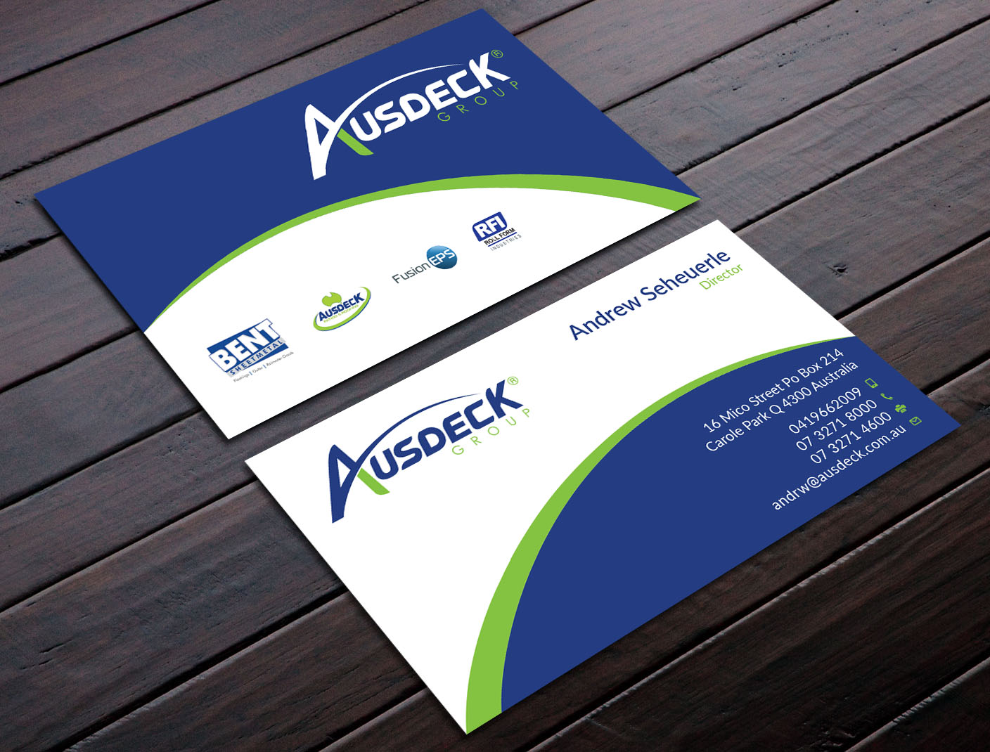 Business Card Design by Graphic Flame for Ausdeck Group | Design #15127052