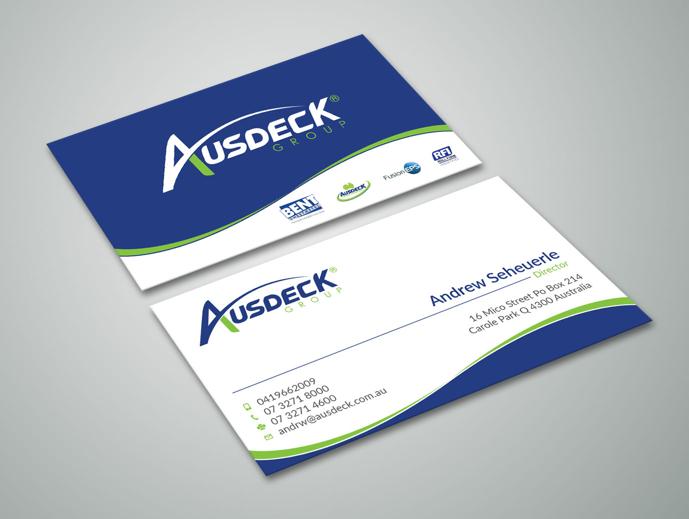 Business Card Design by Graphic Flame for Ausdeck Group | Design #15127056