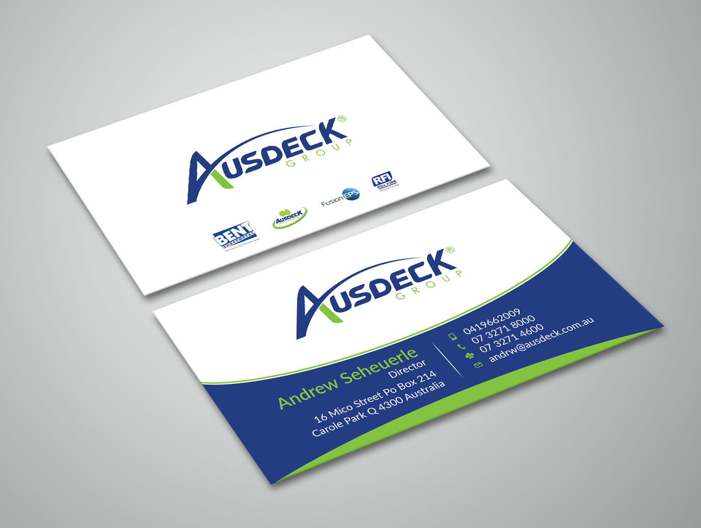 Business Card Design by Graphic Flame for Ausdeck Group | Design #15127057