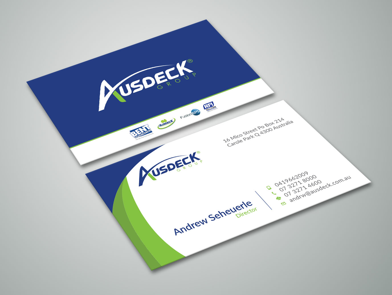 Business Card Design by Graphic Flame for Ausdeck Group | Design #15127058