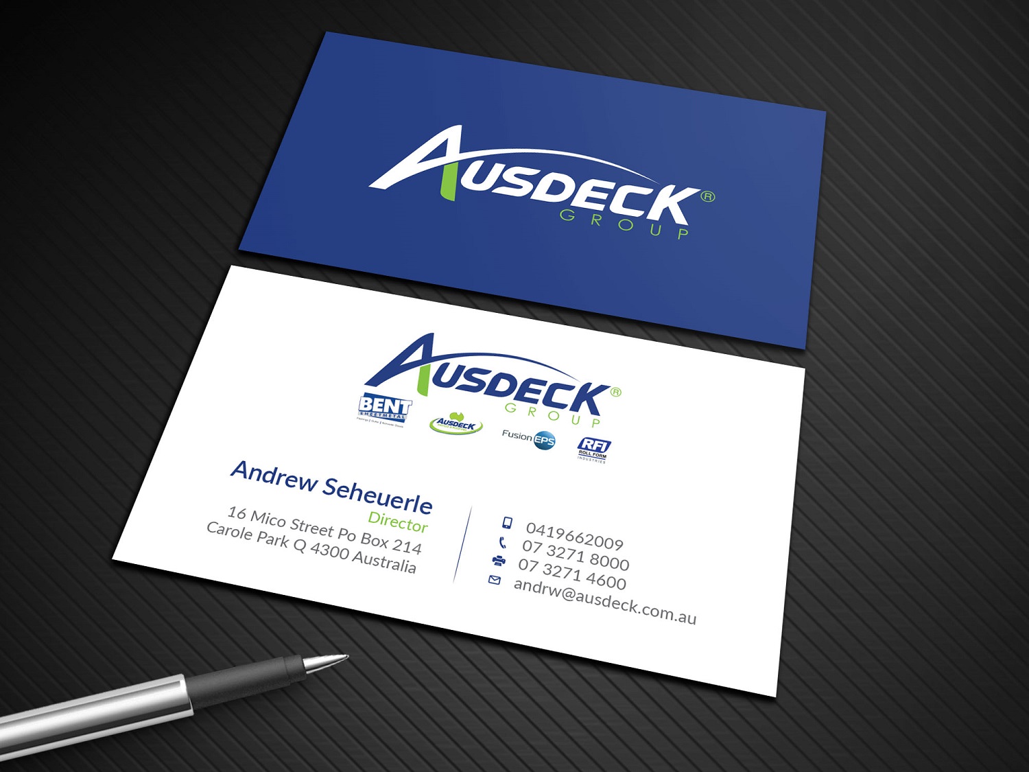 Business Card Design by Graphic Flame for Ausdeck Group | Design #15127059