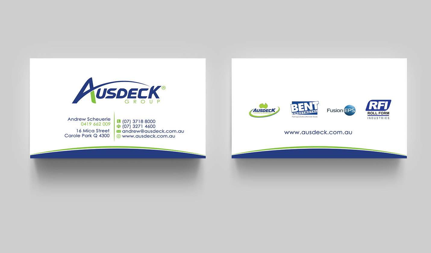 Visitenkarten-Design von Designs 2019 für Ausdeck Group | Design #15138387