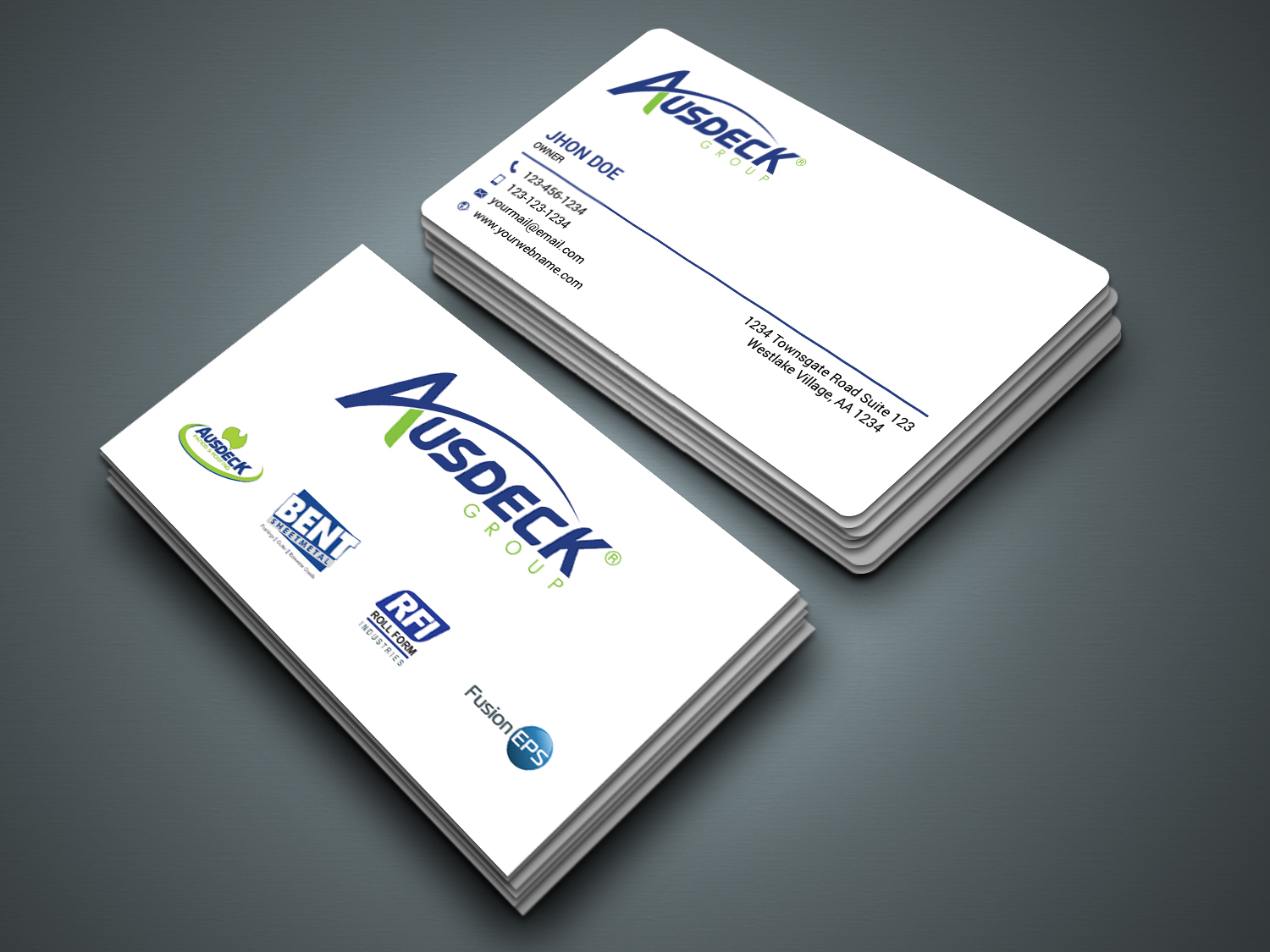 Business Card Design by zahidrabby.bigc for Ausdeck Group | Design #15138487