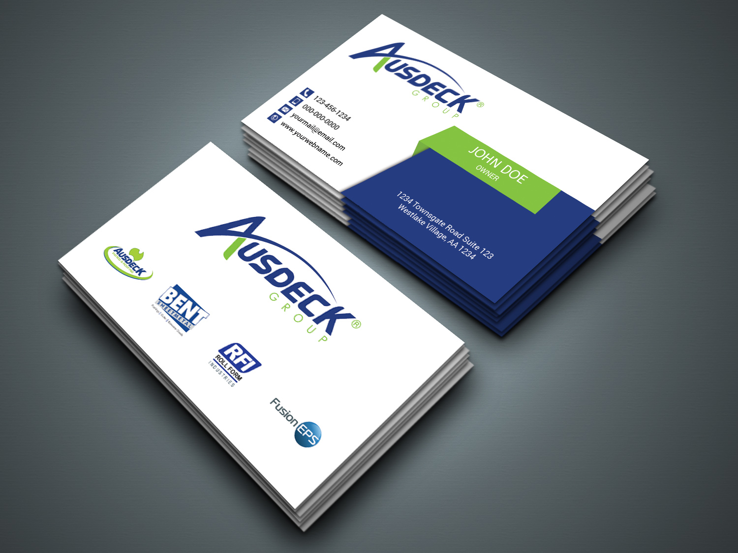Business Card Design by zahidrabby.bigc for Ausdeck Group | Design #15156158