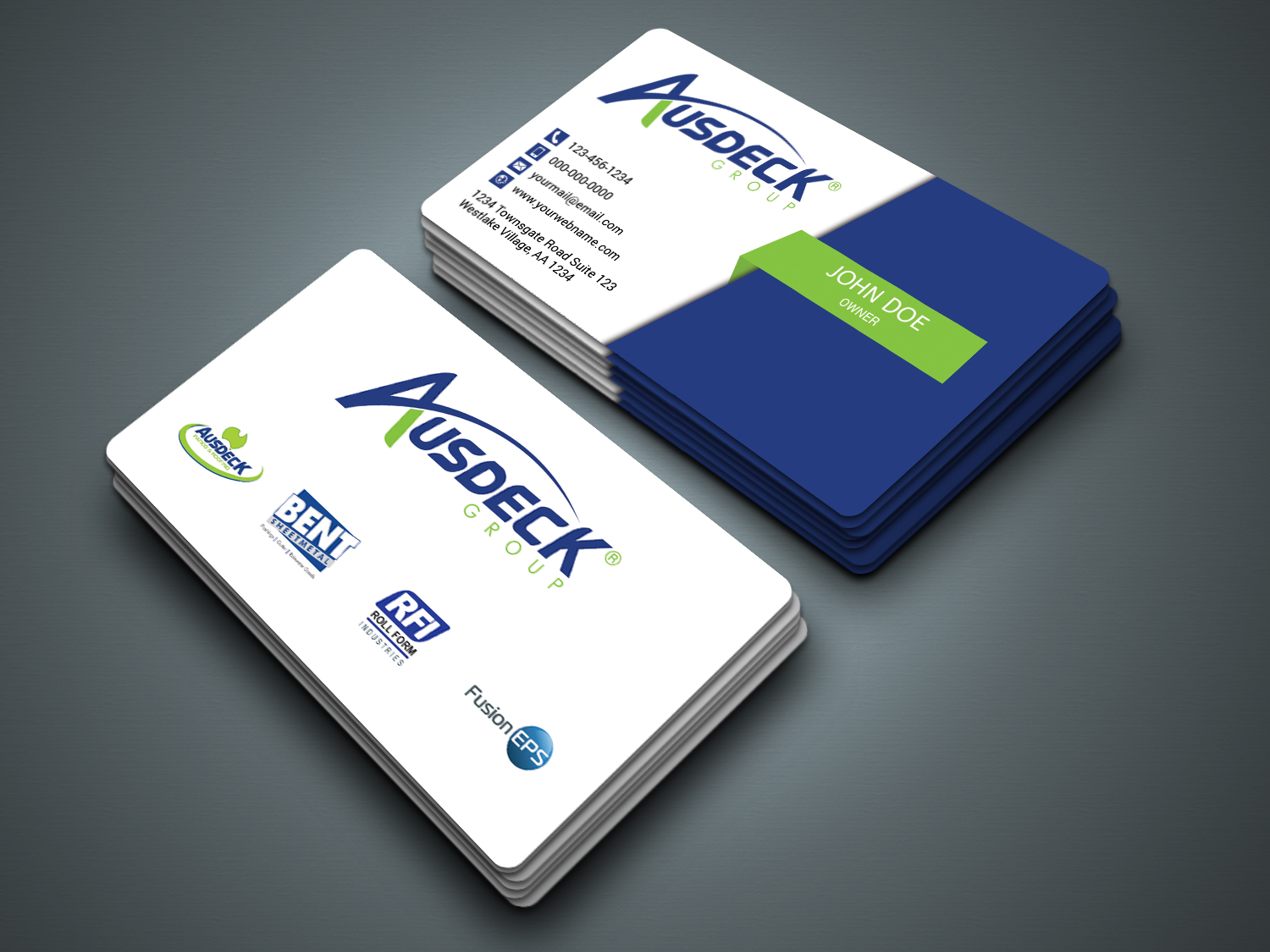 Design de Carte de Visite par zahidrabby.bigc pour Ausdeck Group | Design #15157472