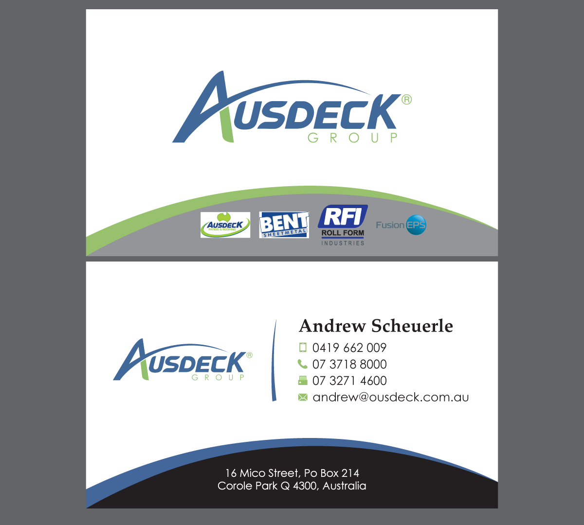 Business Card Design by habibm for Ausdeck Group | Design #15146453