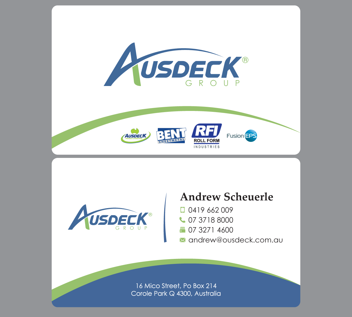Business Card Design by habibm for Ausdeck Group | Design #15146479