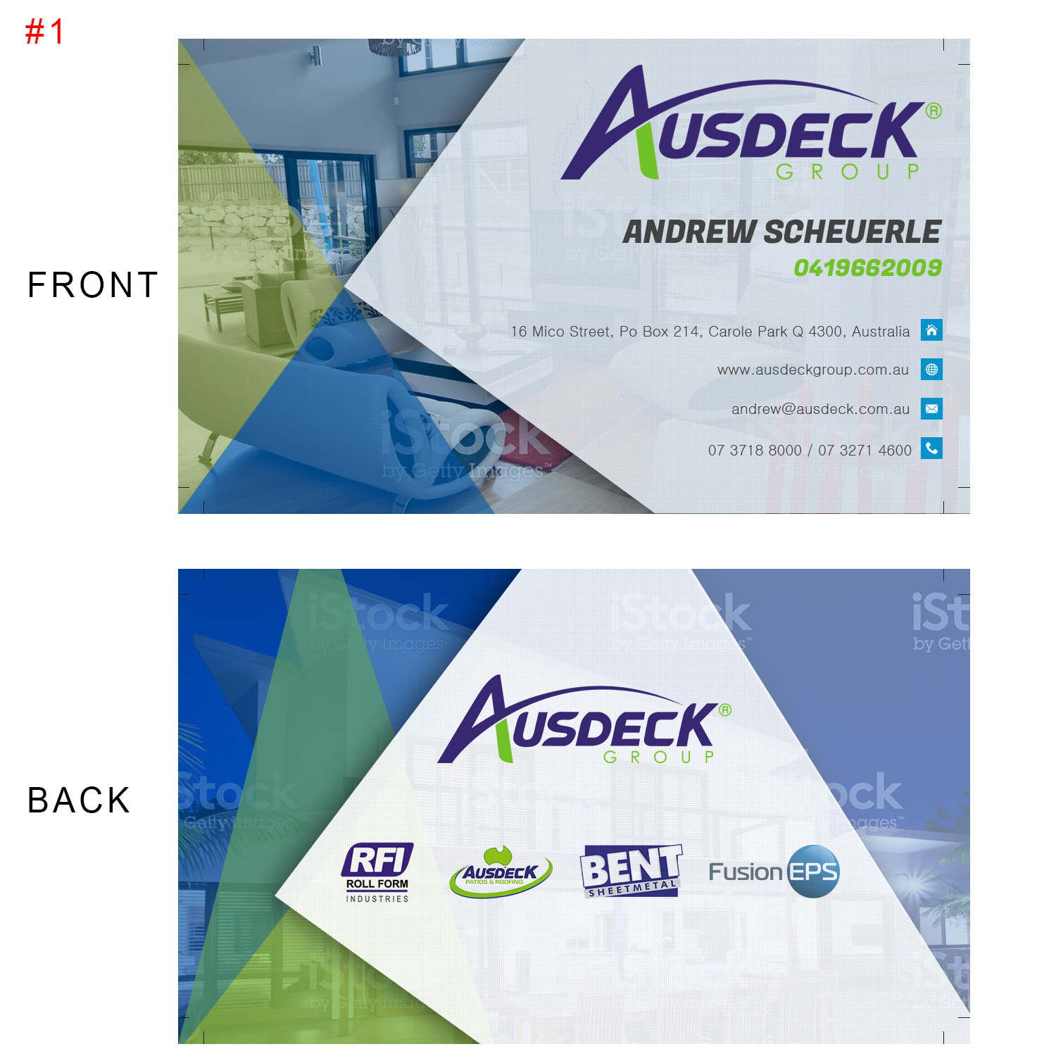Business Card Design by Bitttu for Ausdeck Group | Design #15142704