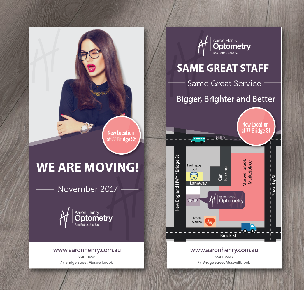 Flyer Design by alex989 for Aaron Henry Optometry  | Design #15166509