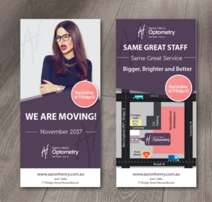 Flyer Design by alex989 for Aaron Henry Optometry  | Design: #15166509