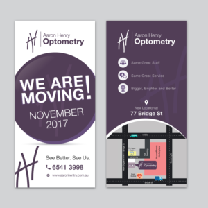 Flyer Design by sun_design for Aaron Henry Optometry  | Design: #15171408