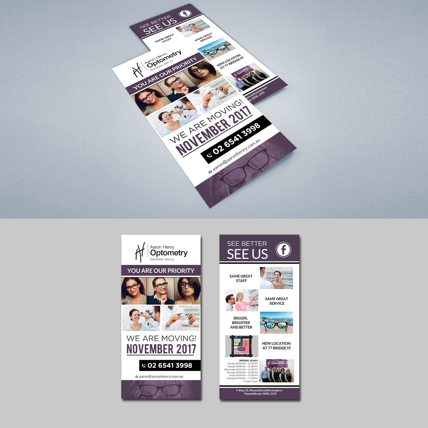 Flyer Design by creative.bugs for Aaron Henry Optometry  | Design #15163059