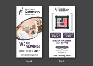 Flyer Design by ecorokerz for Aaron Henry Optometry  | Design: #15163598