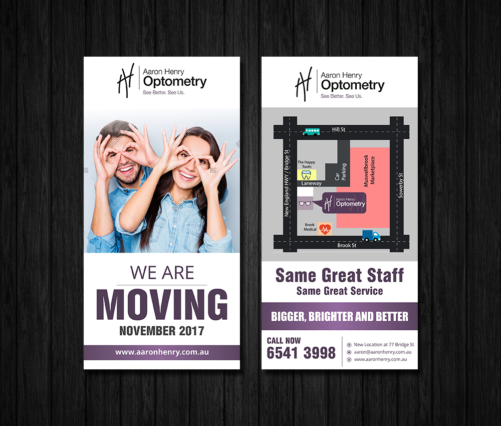 Flyer Design by ecorokerz for Aaron Henry Optometry  | Design #15164395