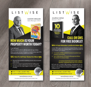 LISTWISE REALTY CALL TO ACTION LETTER BOX DROP | Flyer Design by alex989