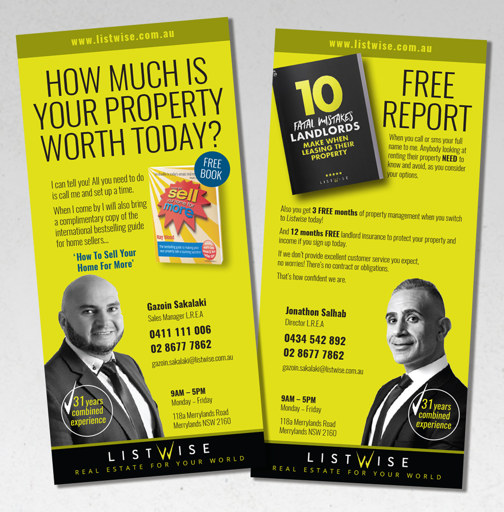 Flyer Design by andrew3344 for Listwise Realty | Design: #15180630