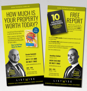 LISTWISE REALTY CALL TO ACTION LETTER BOX DROP | Flyer Design by andrew3344