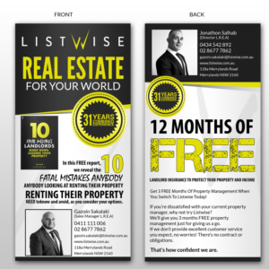 Flyer Design by debdesign for Listwise Realty | Design: #15138689