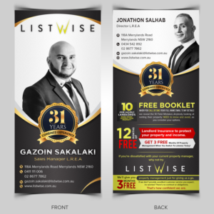 LISTWISE REALTY CALL TO ACTION LETTER BOX DROP | Flyer Design by SAI DESIGNS