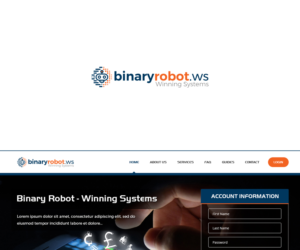 BinaryRobot.ws - Winning Systems | Logo Design by JohnM.