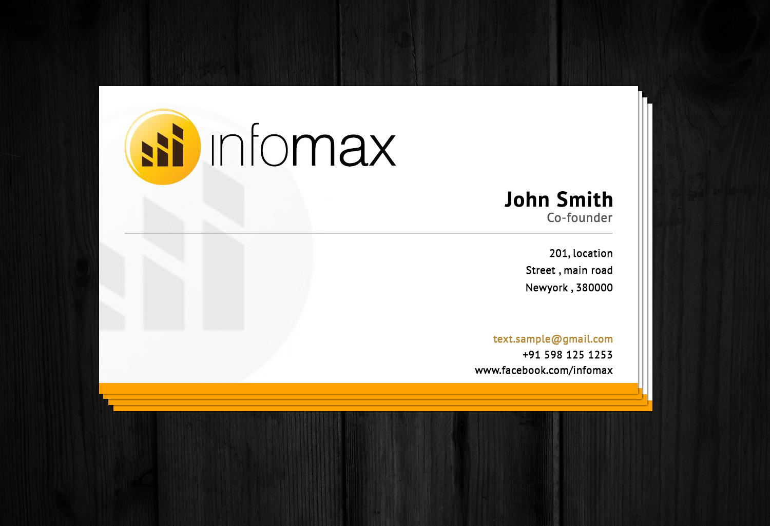 Design de Carte de Visite par Rajanik pour Infomax | Design #2566573
