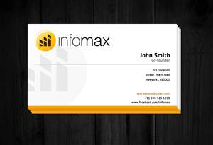 Design de Carte de Visite par Rajanik pour Infomax | Design : #2566573