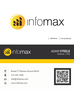 Design de Carte de Visite par D3 pour Infomax | Design : #2581220