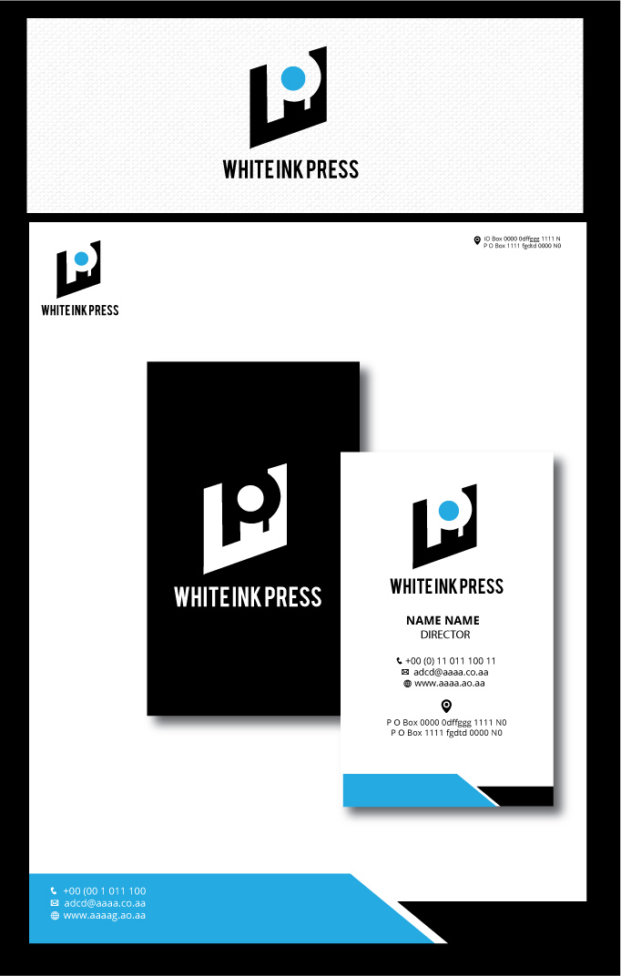 Logo Design by zebronicgraphic for White Ink Press | Design #15179120