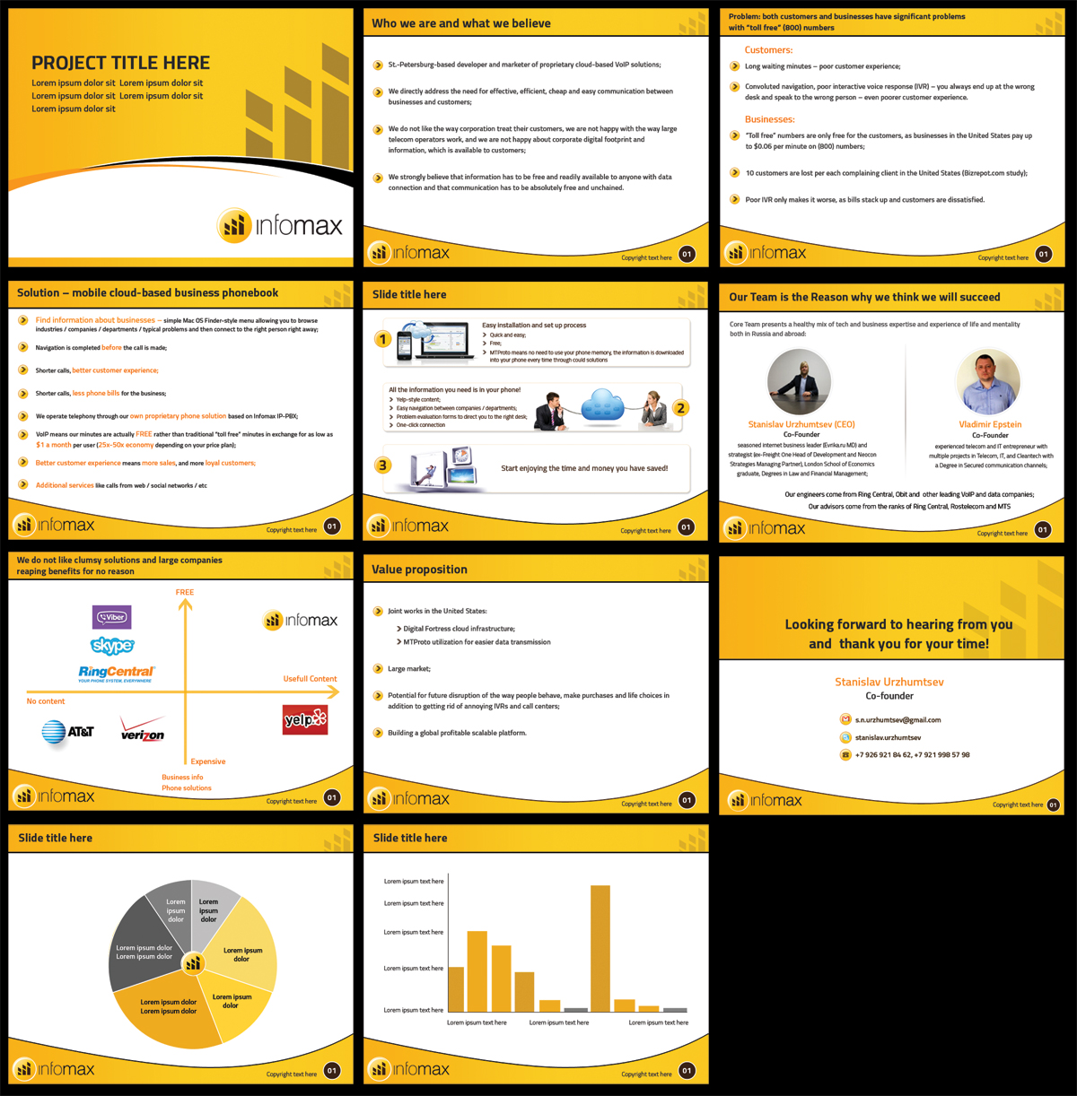 modern bold it company powerpoint design for infomax by best
