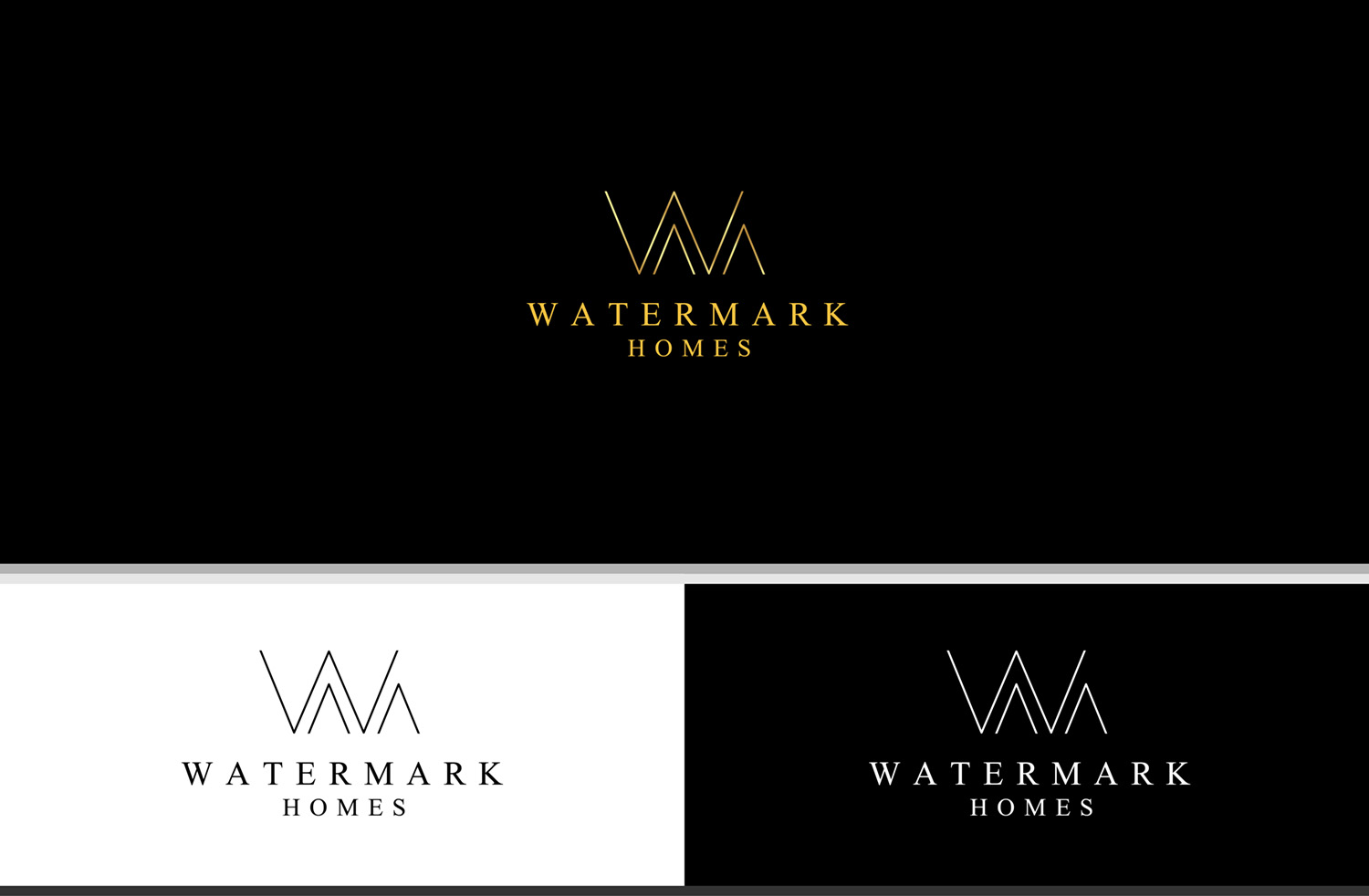 Logo Design by Knockout for Watermark Homes | Design #15149115