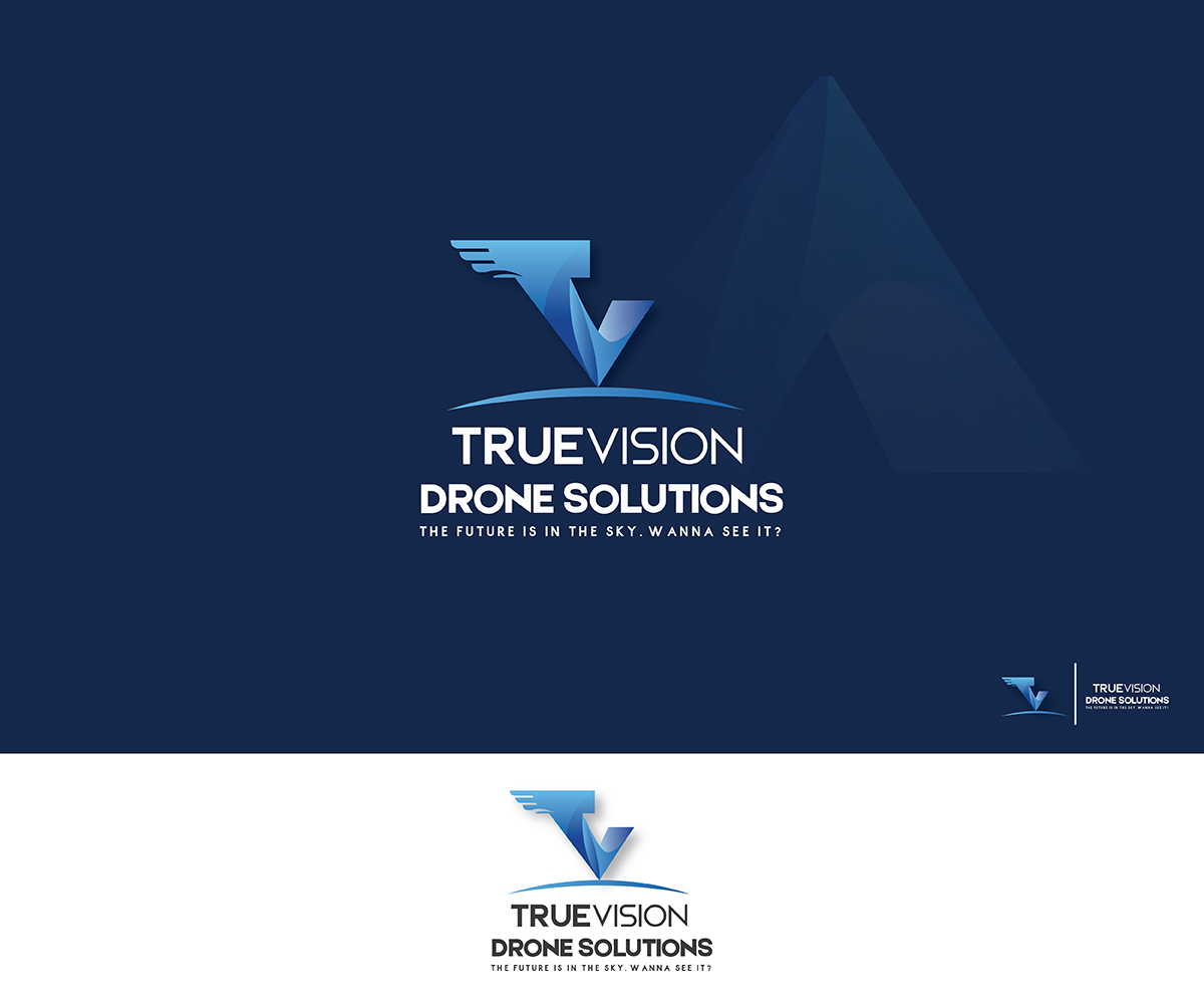 Logo Design by Fr30846 for True Vision Drone Solutions | Design #15160674