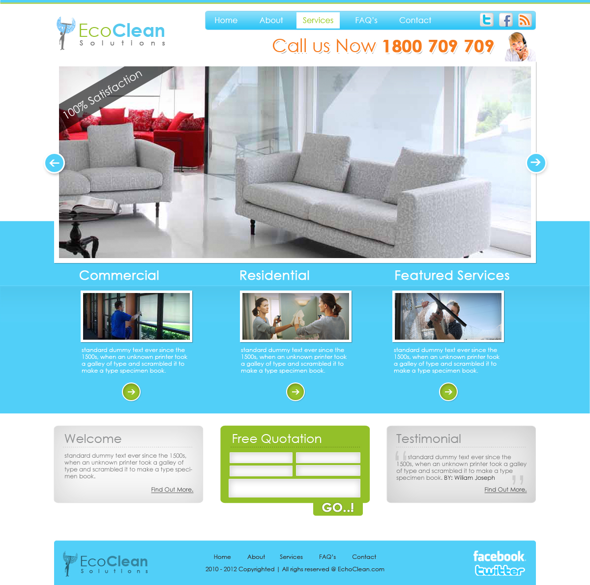 Diseño Web por idexine para Ecoclean Solutions | Diseño #585187