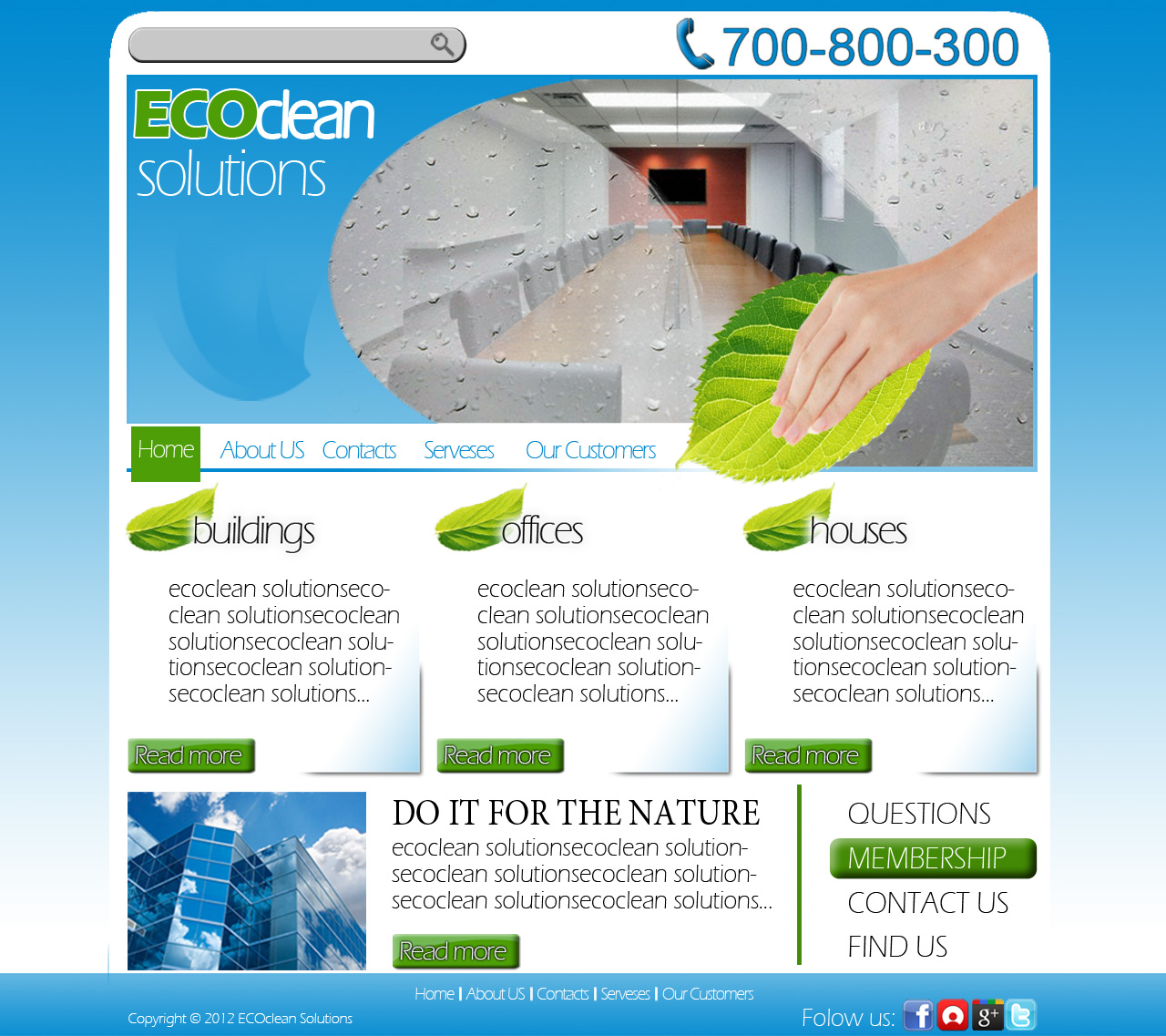 Web Design par Samuil pour Ecoclean Solutions | Design #584593