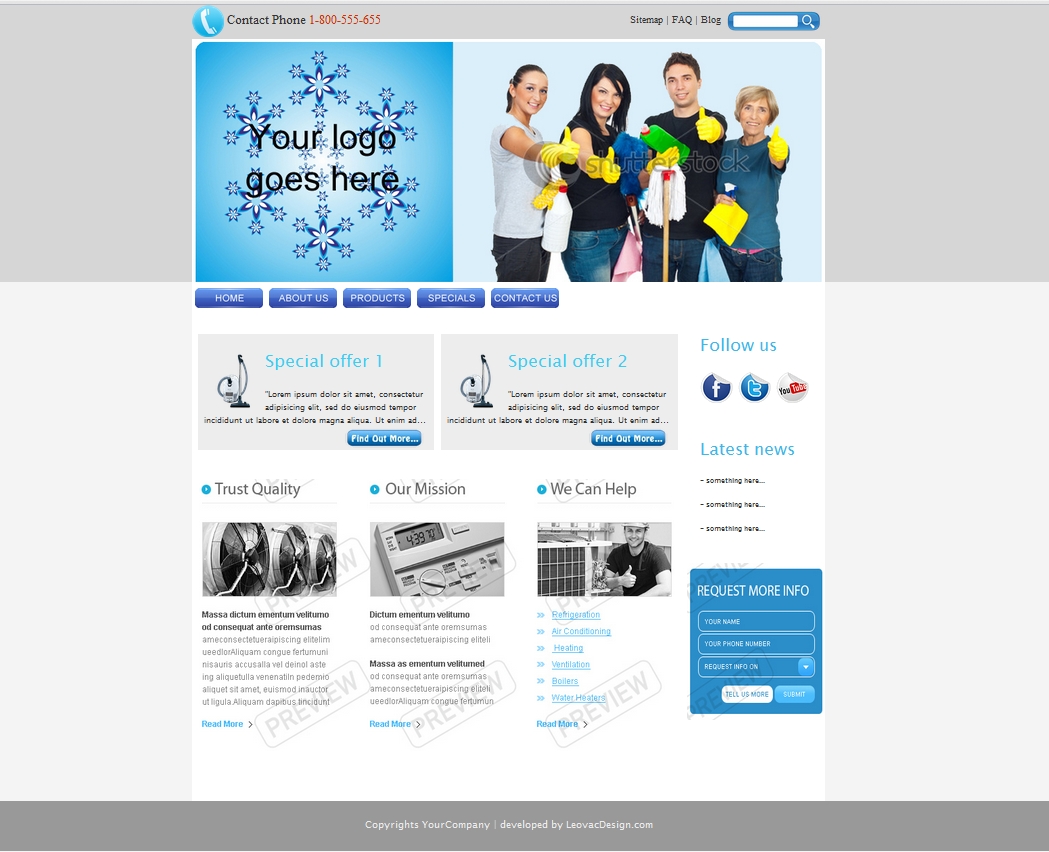Web Design by Leovac for Ecoclean Solutions | Design #577572