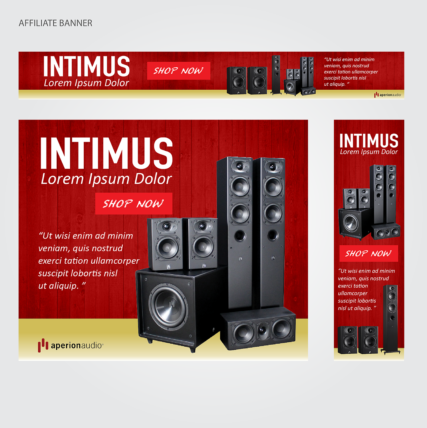 Banner Ad Design by Gigih Susetyo for Aperion Audio | Design #15169539