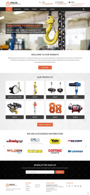 Web Design by pb for PRINCABO PRODUCTOS INDUSTRIALES PARA CARGA Y BOMBEO | Design: #15167942