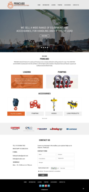 Web Design by pb for PRINCABO PRODUCTOS INDUSTRIALES PARA CARGA Y BOMBEO | Design: #15167946
