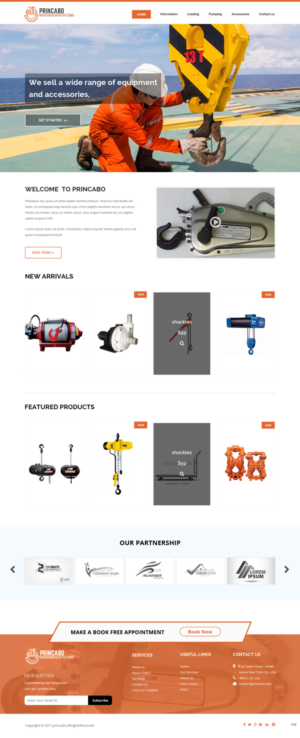 Web Design by pb for PRINCABO PRODUCTOS INDUSTRIALES PARA CARGA Y BOMBEO | Design: #15167953