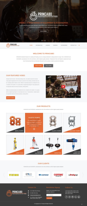 Web Design by pb for PRINCABO PRODUCTOS INDUSTRIALES PARA CARGA Y BOMBEO | Design: #15167955