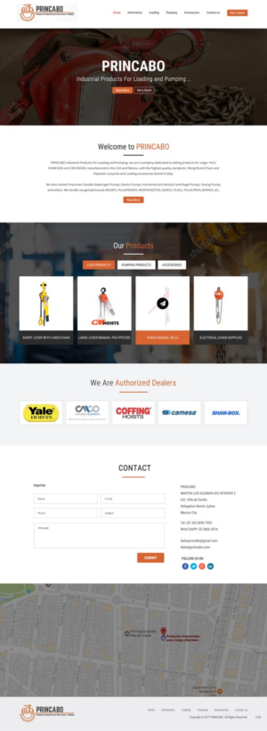 Web Design by pb for PRINCABO PRODUCTOS INDUSTRIALES PARA CARGA Y BOMBEO | Design: #15167960