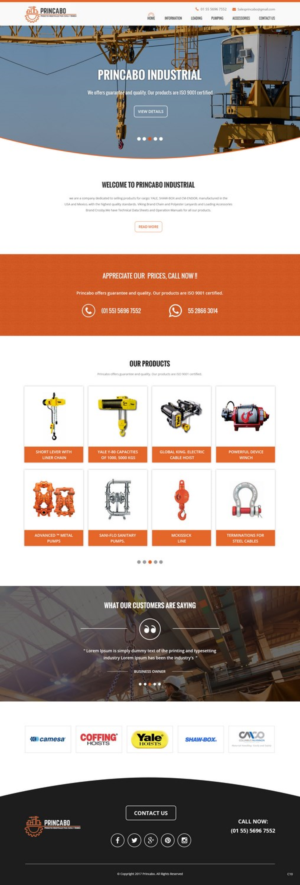 Web Design by pb for PRINCABO PRODUCTOS INDUSTRIALES PARA CARGA Y BOMBEO | Design: #15176583